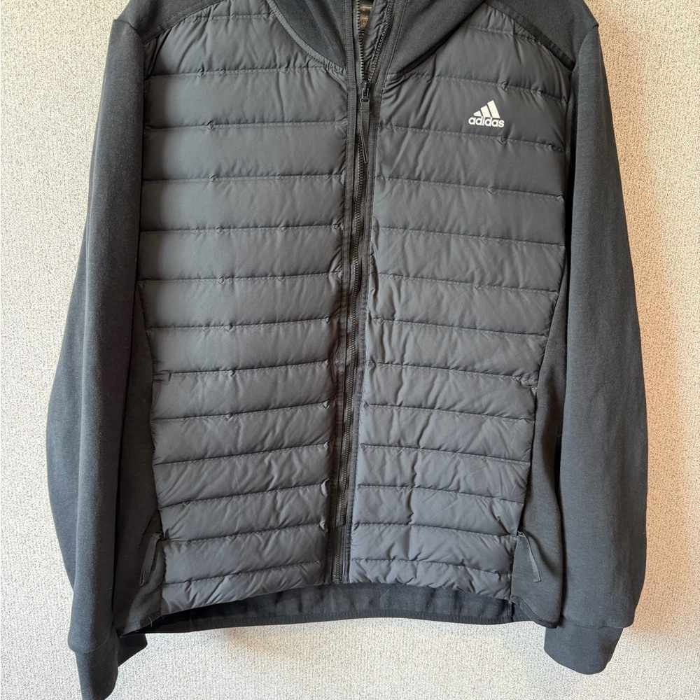 Adidas Men's Charcoal Puffer Jacket‎